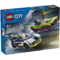 LEGO, City Police, Verfolgungsjagd mit Polizeiauto und Muscle Car