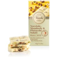 Venchi Weiße Schokolade mit gesalzenen Nüssen Tafel 95g