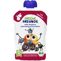 Freche Freunde Bio QuetschieApfel, Blaubeere, Johannisbeere & Brombeere 100g