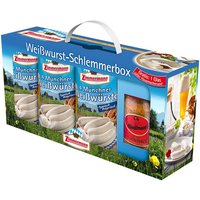 Zimmermann Weißwurst-Schlemmerbox 3 x 250g Dosen + 1 Glas Händlmaiers Hausmachersenf, süß