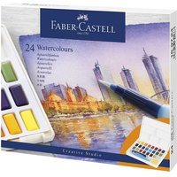 Faber-Castell, Schreiben & Schenken, Aquarellfarben in Näpfchen 24er Etui