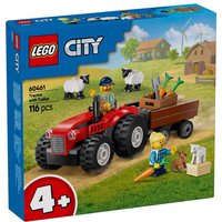LEGO System A/S, City Great Vehicles, Red Farm Tractor with Trailer & Sheep