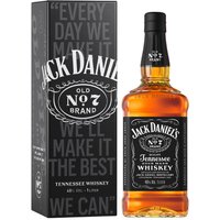 Jack Daniel’s Black Label Blended Tennessee Whiskey 40% 1L Geschenkverpackung*