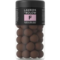 Lakritze überzogen mit Zartbitterschokolade und Meersalz