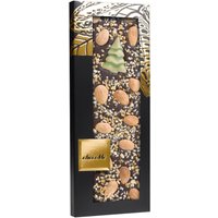 chocoMe Entrée - Original handgeschöpfte Zartbitterschokolade mit Nelken, Orangeat, Mandeln und einem Weihnachtsbaum aus weißer Schokolade