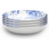 Blue Floral Pasta Bowl Set