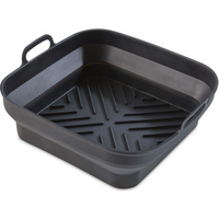 Tower Housewares 33% Discount Set of 2 Black Square Foldable Silicone Trays