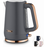 Tower Cavaletto Jug Kettle Grey & Rose Gold