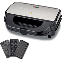 Tower 3 in 1 Deep Filled Sandwich Maker 900W Stainless Steel