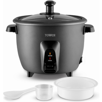 Tower 1 Litre Rice Cooker Black