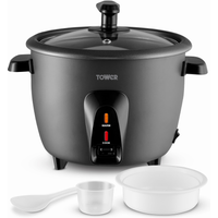 Tower 1.5 Litre Rice Cooker Black