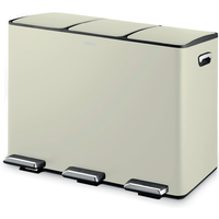Tower 45 Litre Recycling Pedal Bin Cream
