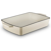 Foundry 39cm Cast Iron Roaster Cream