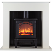 Ealing 1.8KW Compact Stove Fire Suite White
