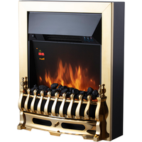 Whitby 2KW Electric Fire Inset Brass