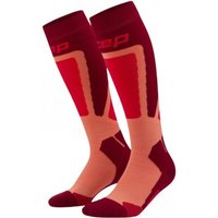 CEP Ski Thermo Socks Tall 4.0, skisokken, heren, rood
