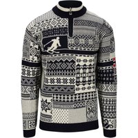 Dale of Norway History sweater, fleecevest, heren, navy offwhite