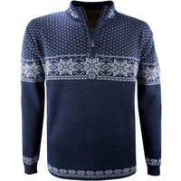 Kama Rune, merino sweater, heren, marineblauw
