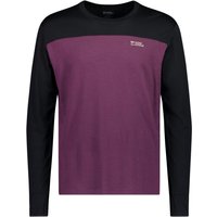 Mons Royale Yotei Merino Long Sleeve, thermoshirt, heren, paars/zwart