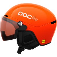 POCito Obex Visor, skihlem met vizier, junior, florescent orange