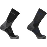 Salomon X Ultra Access Crew 2-Pack, wandelsokken, zwart