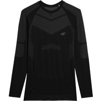 4F Victor, ski undershirt, men, deep black