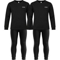 Accezzi Baselayer, ski underwear, 2-pack, junior, black