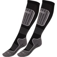 Accezzi Merino 20 ski socks, 2 pairs, junior, black