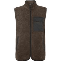 Didriksons Rasmus 2, fleece vest, men, mocha