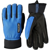 Hestra Army Leather Wool Terry, ski gloves, men, blue