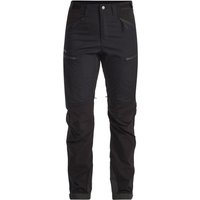 Lundhags Makke High Waist Curved Pants, hiking pants, women, black
