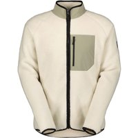 Scott Defined Heritage Pile, fleece jacket, men, dust white/dust grey