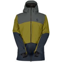 Scott Ultimate Dryo Ripstop, ski jacket, men, shadow grey/meadow green