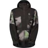 Scott Vertic Ripstop 3L, hardshell jacket, men, evening grey print/black