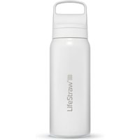 LifeStraw Go 2.0 Stainless Steel Water Filter Bottle 700ml, Bianco
