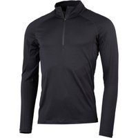 Lundhags Gimmer Merino Lt Ms 1/2 Zip, strato intermedio, uomo, nero