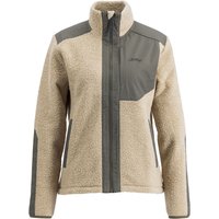 Lundhags Saruk Wool Pile Mid Full Zip, strato intermedio, donna, beige