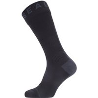 Sealskinz WP All Weather Mid Sock W. Hydrostop, calze, nero/grigio