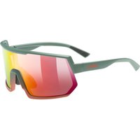 Uvex sportstyle 235, occhiali da sole, verde/arancione