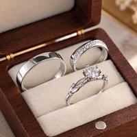 Aliança de prata reta 4mm + Aliança Infinito + Anel Laurel Prata 925