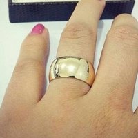 Aliança de Moeda Antiga Abaulada 10mm - Brilho e Elegância