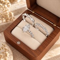 Conjunto Alianças de Prata 925 Enrrolado 3mm + Anel Cairo