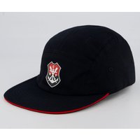 Boné Flamengo Five Panel Preto e Vermelho