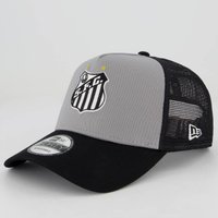 Boné New Era Santos Trucker 940 Cinza