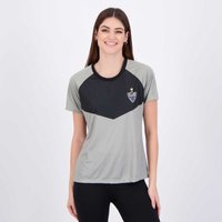 Camisa Atlético Mineiro Skylab Feminina Cinza e Preta