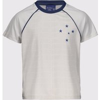 Camisa Cruzeiro Mosaico Infantil Off-White