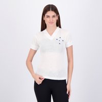 Camisa Cruzeiro Retrô 1966 Feminina Branca