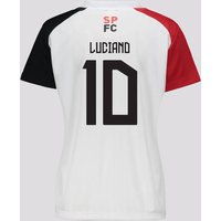 Camisa São Paulo Entrelaço 10 Luciano Feminina Branca