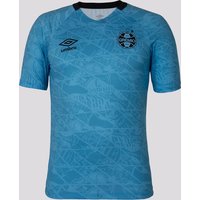 Camisa Umbro Grêmio Aquecimento 2025 Azul e Preta