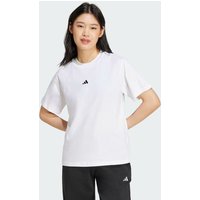 Camiseta Adidas Ess Small Logo Feminina Branca e Preta